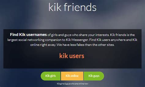 kik friends|Friends on Kik